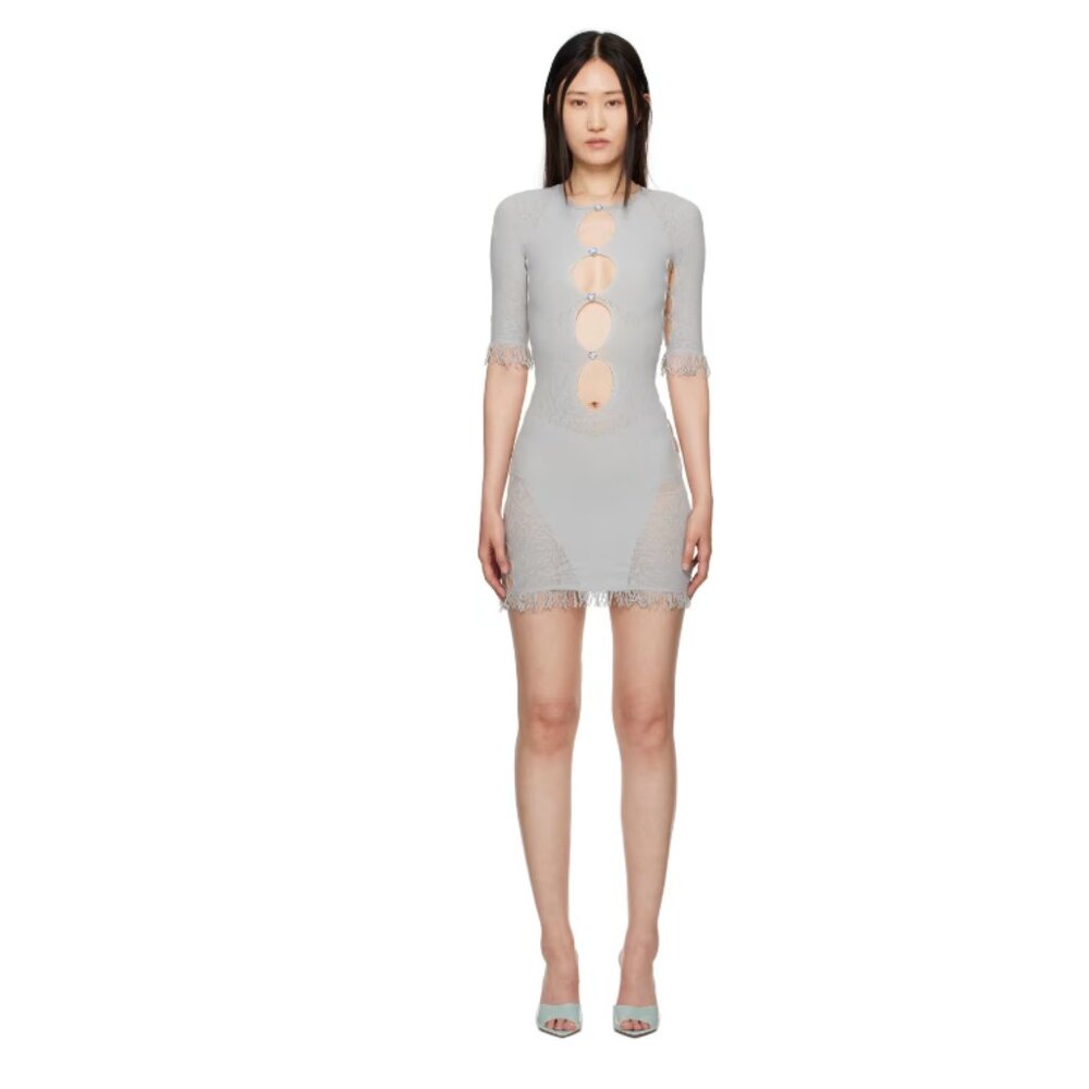 Poster Girl Grey Miranda Minidress, One Size (Never Worn)